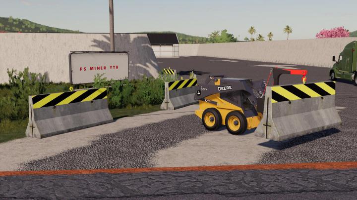 FS19 - Dynamic Concrete Road Barrier With Attacher V1.1