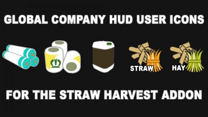 FS19 - Global Company Hud Icons for The Straw Harvest Addon V1.0