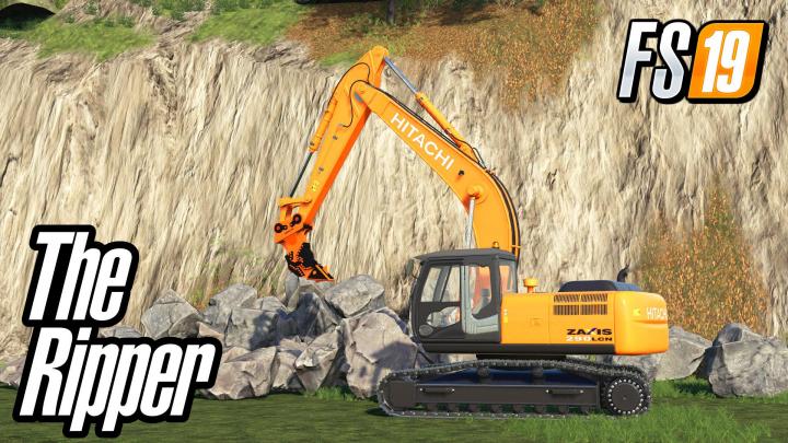 FS19 - Ripper R115 For Hitachi Excavator V1.0