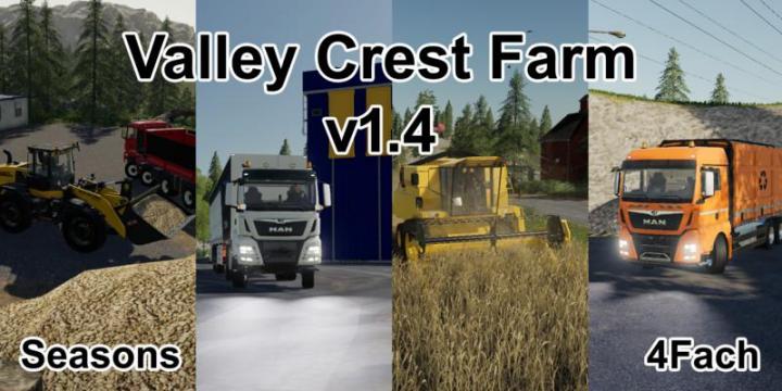 FS19 - Valley Crest Farm 4X Map V1.4