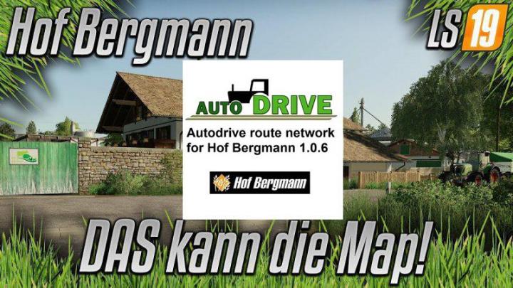 FS19 - Autodrive Network For Hof Bergmann V1.0.6