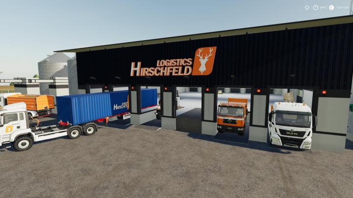 FS19 - Hirschfeld Logistics Globalmarket V1.0