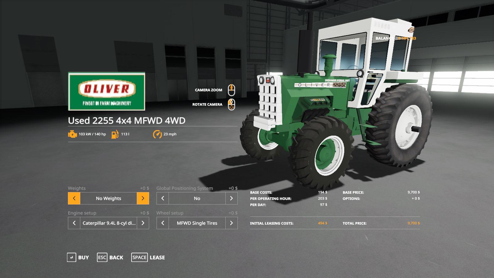 Oliver 2255 MFWD Tractor V1.1