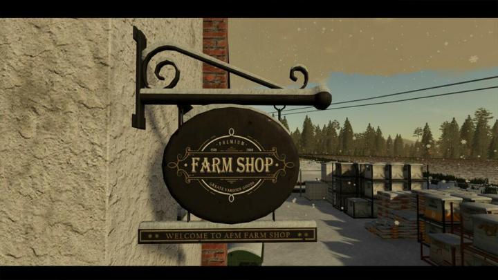 FS19 - Placeable Farm Shop V1.1