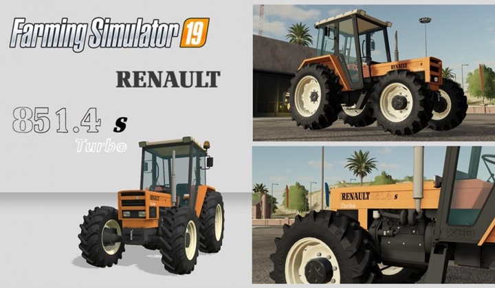 Renault 851-4S Turbo Tractor V1