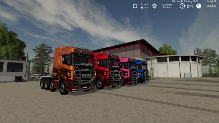 Scania Heavy Hauler 8X4 Multicolor Update V1.1