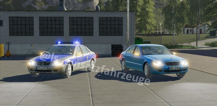 Mercedes S500 Civil And German Police V1