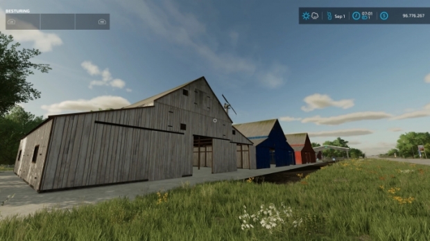 Wooden Barn In White, Red, Brown Or Blue V2.0