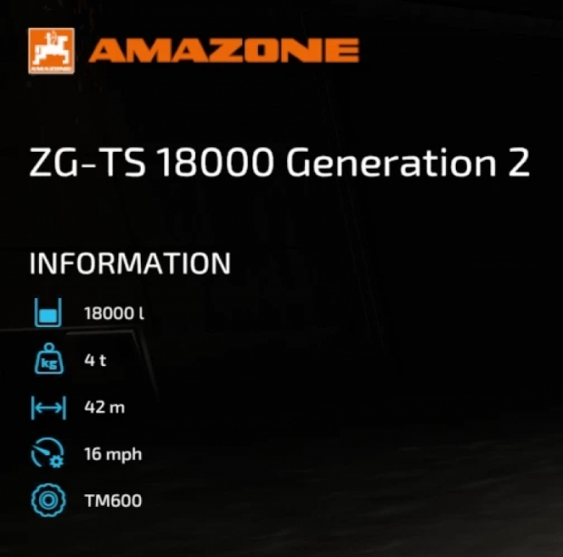 Amazone Zg-Ts 18000 Generation 2 - Fert/Lime Spreader V1.0