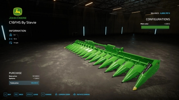 John Deere C16F Corn Header V1.0