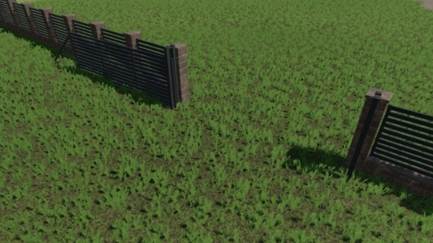 Rustic Brick And Metal Fence V1.0