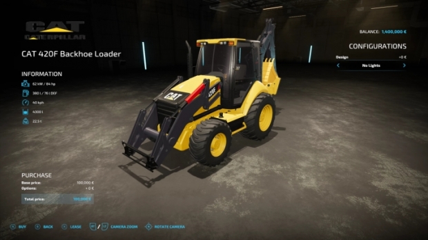 Cat 420F Backhoe Loader V1.0.1.0