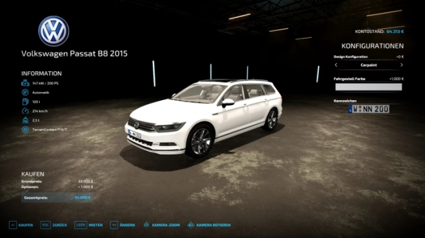 Volkswagen Passat B8 2015 V1.0