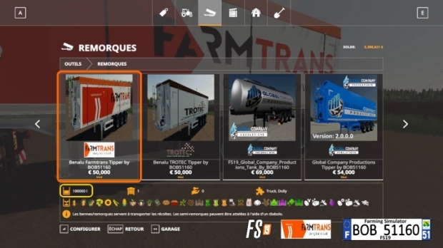 Benalu Farmtrans Tipper Trailer V1.0