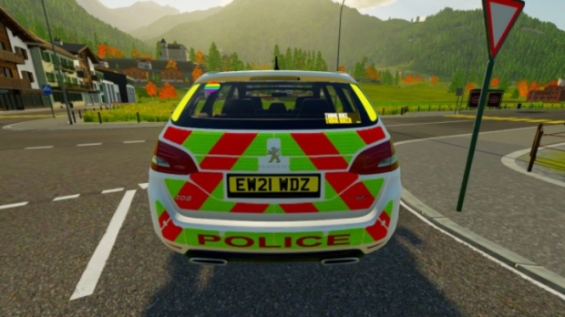 Uk Police Peugeot 308 Sw 2021 V1.0