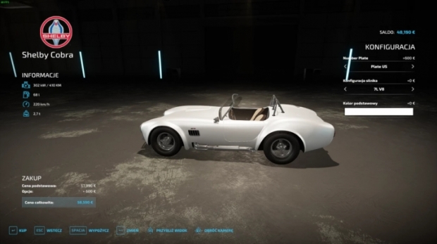 Shelby Cobra Roadster V1.0