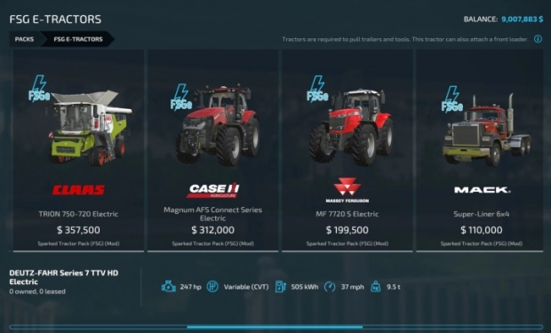 Electric Tractor Pack V1.0