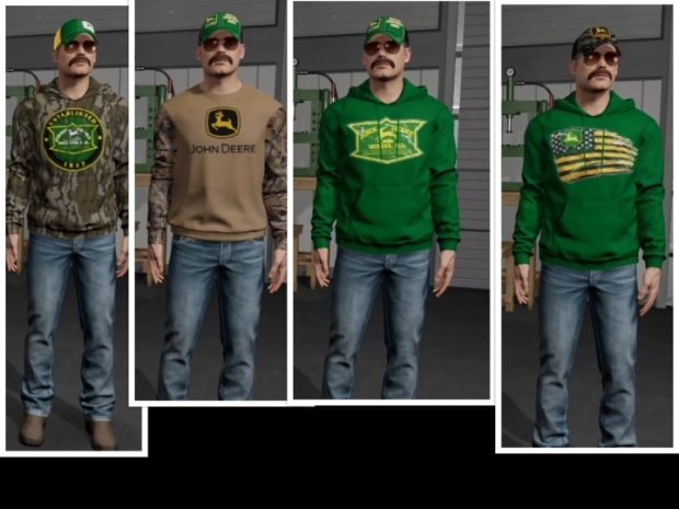 John Deere Themed Clothing Pack V1.0