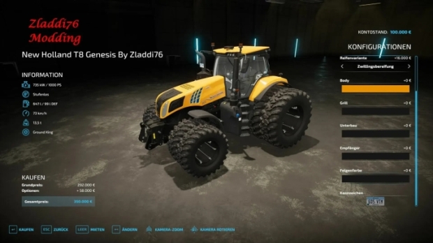 New Holland T8 Hd Series V1.0