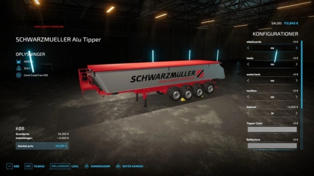 Schwarz Mueller Alu 4 Axles Tipper Trailer V1.0.0.1