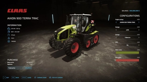 Claas 900 Terra Trac V1.2