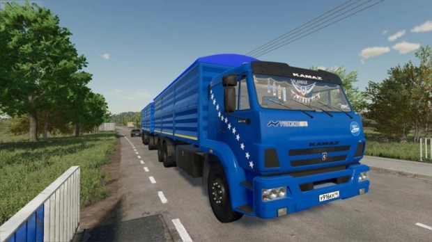 Kamaz-65117 Grain+Trailer V1.0