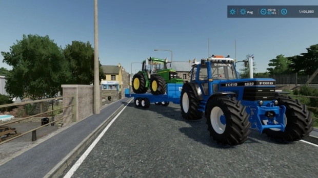 Kane Lowloader Bale Trailer V1.0