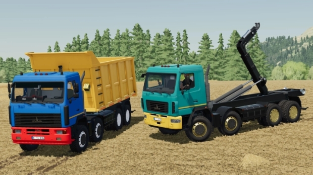 Maz 6516 Dump & It Runner Trucks V1.0