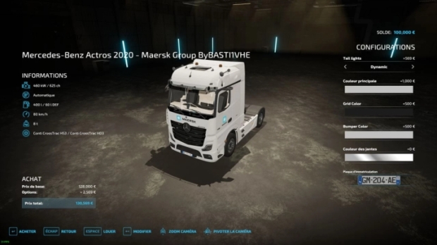 Mercedes Actros 2022 Maersk Group V1.0