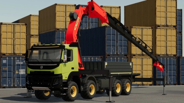 Volvo Fmx Truck With Palfinger Crane V1.0