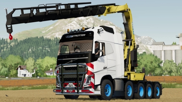 Volvo Fh16 Truck With Effer Crane V1.0