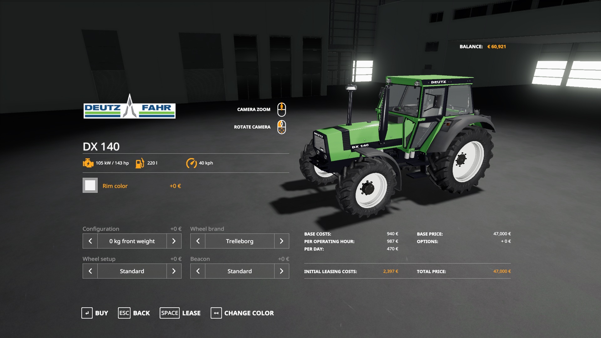 Deutz DX 140 Tractor v1