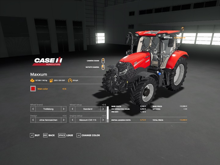 Case IH Maxxum 100 Tractor