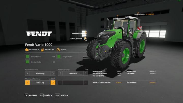 Fendt Vario 1000 Tractor V1.0
